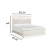 Salt Life Home Echo Isles Sea Pearl and Driftwood King Upholstered Panel Bed