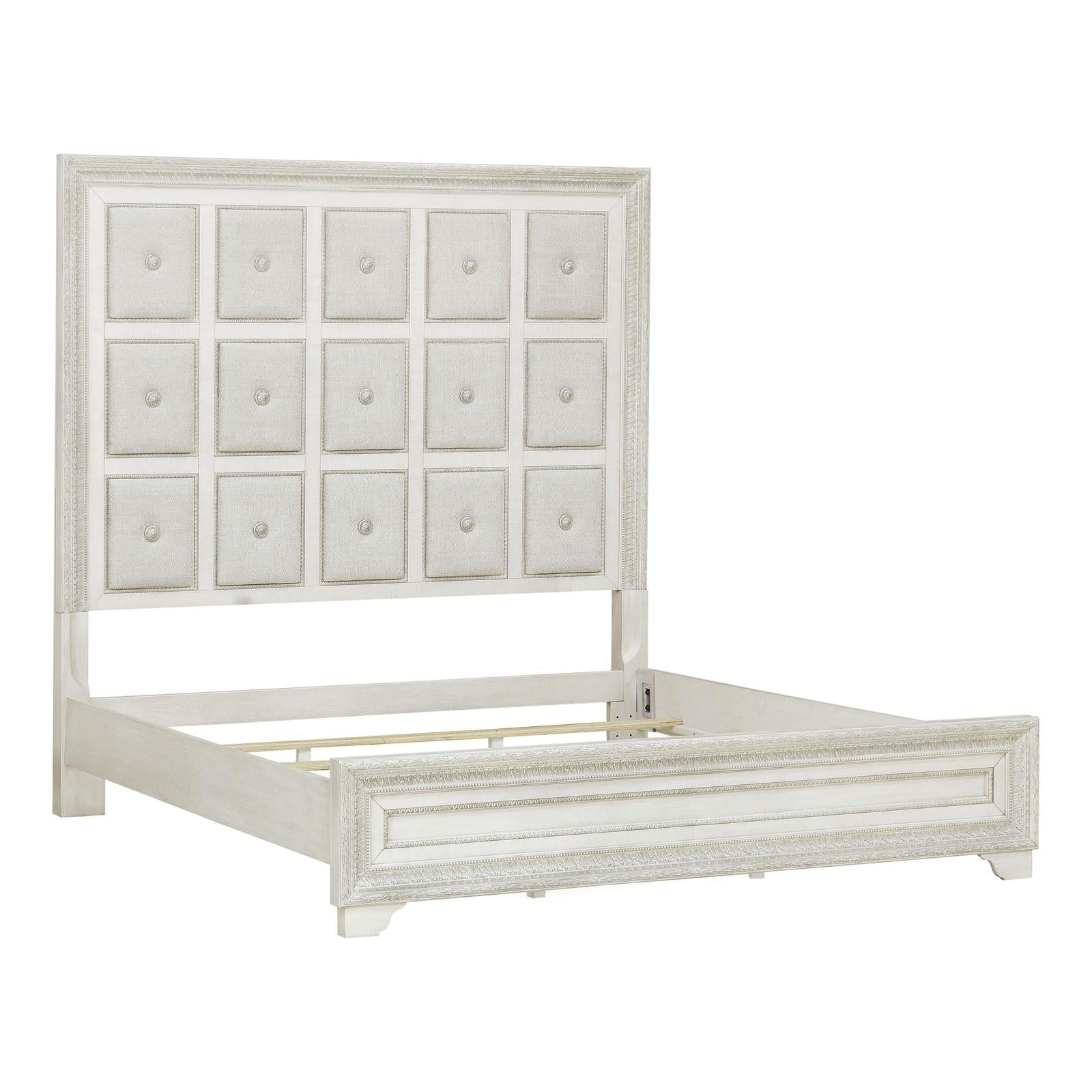 Pulaski Furniture Camila Creamy White Upholstered Bed