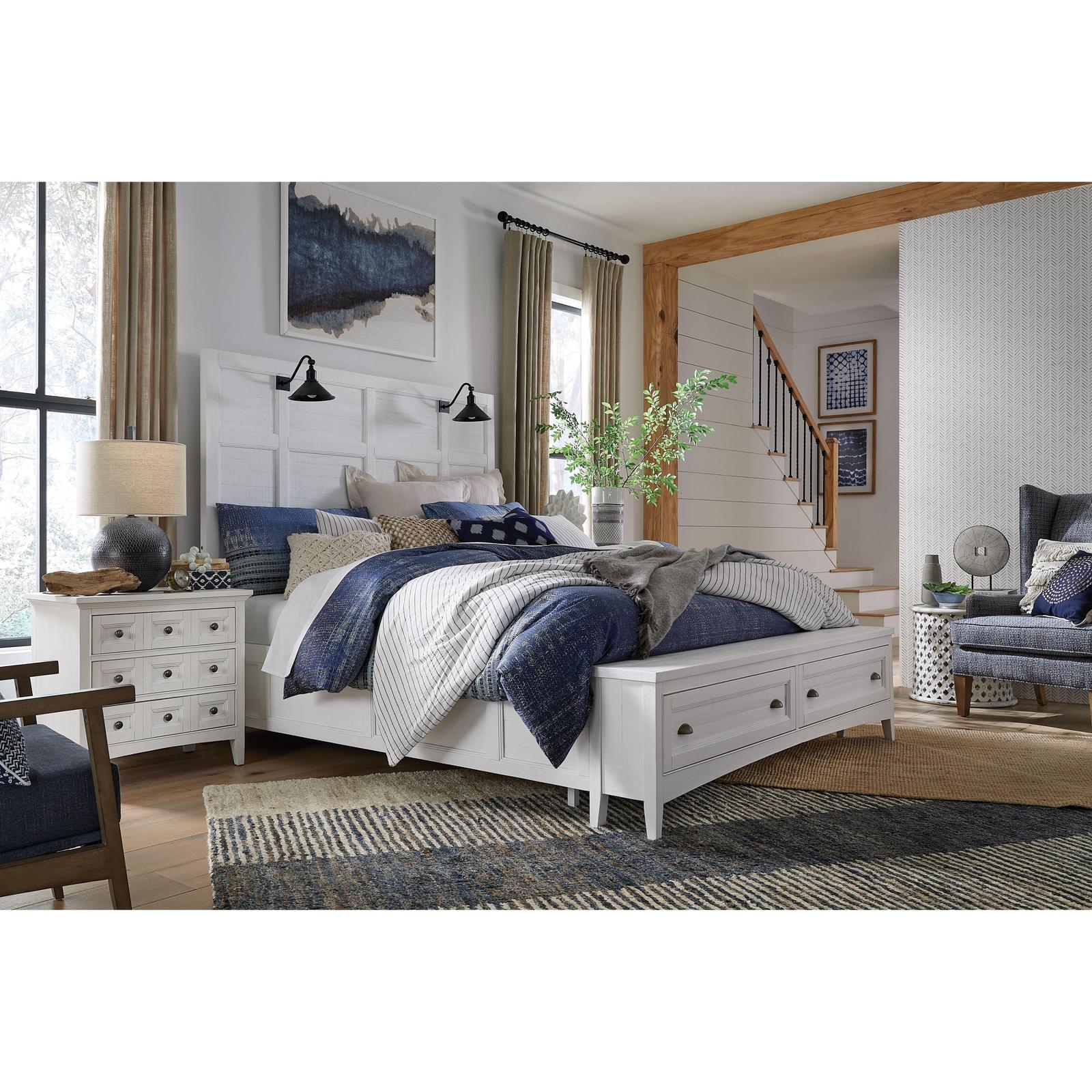 Magnussen Home Heron Cove Chalk White & Dovetail Grey Nightstand