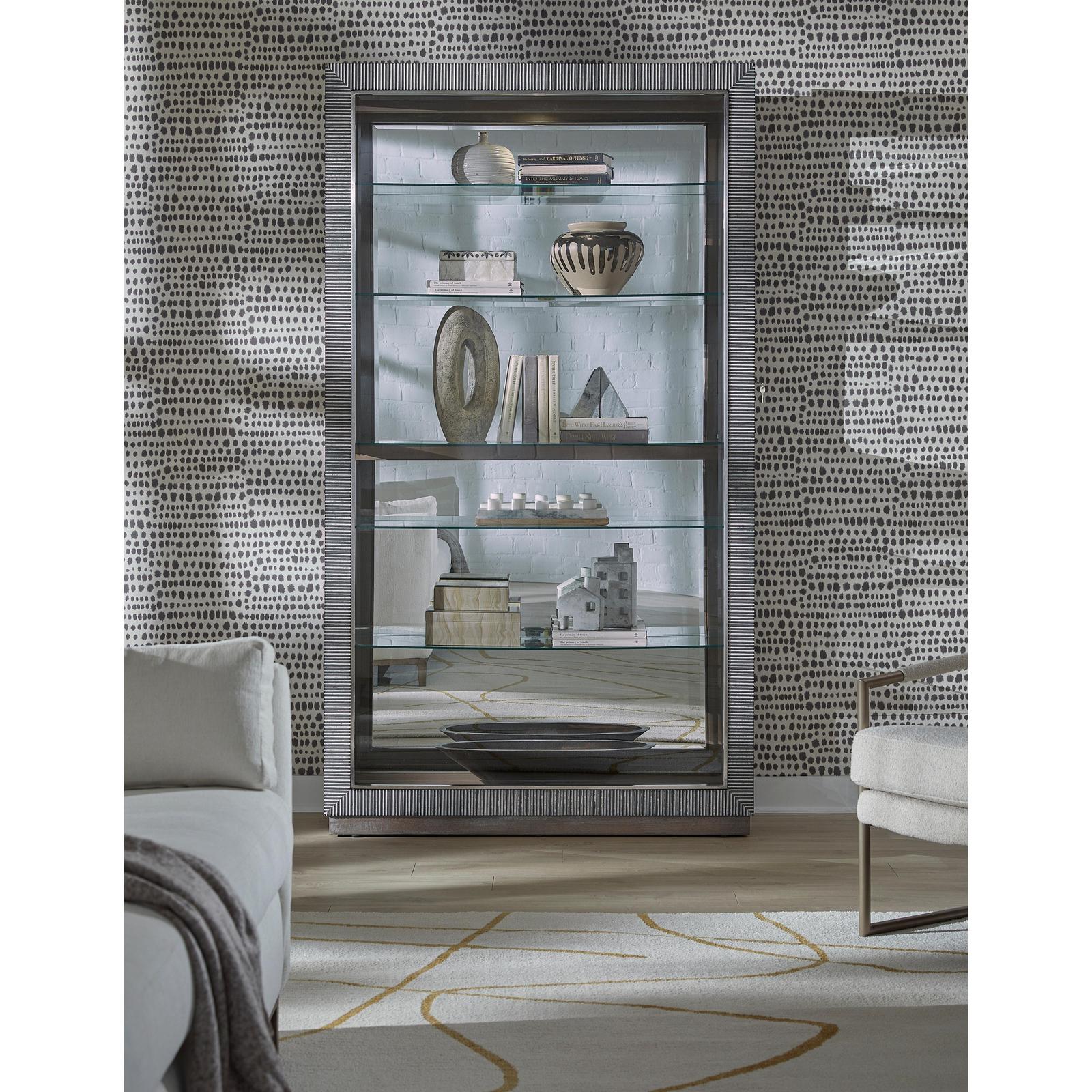 Pulaski Furniture Pulaski Furniture Accents Medium Wood Sliding Door Curio Cabinet