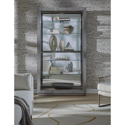Pulaski Furniture Pulaski Furniture Accents Medium Wood Sliding Door Curio Cabinet