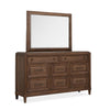 Magnussen Home Groveland Park Antique Coffee Drawer Dresser With Landscape Mirror