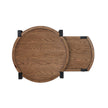 Magnussen Home Kaysen Wallaby And Matte Black End Table
