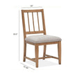 Magnussen Home Lindon Belgian Wheat Side Chair Set of 2