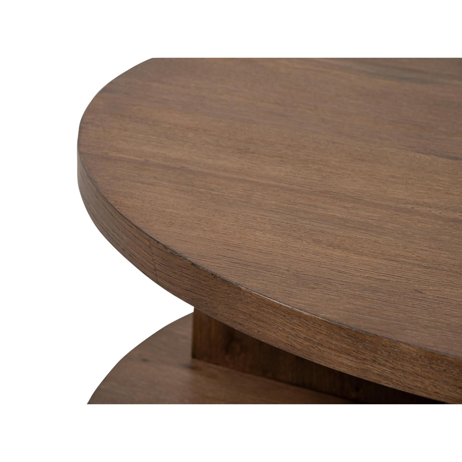 Magnussen Home Oswald Brown Round Cocktail Table