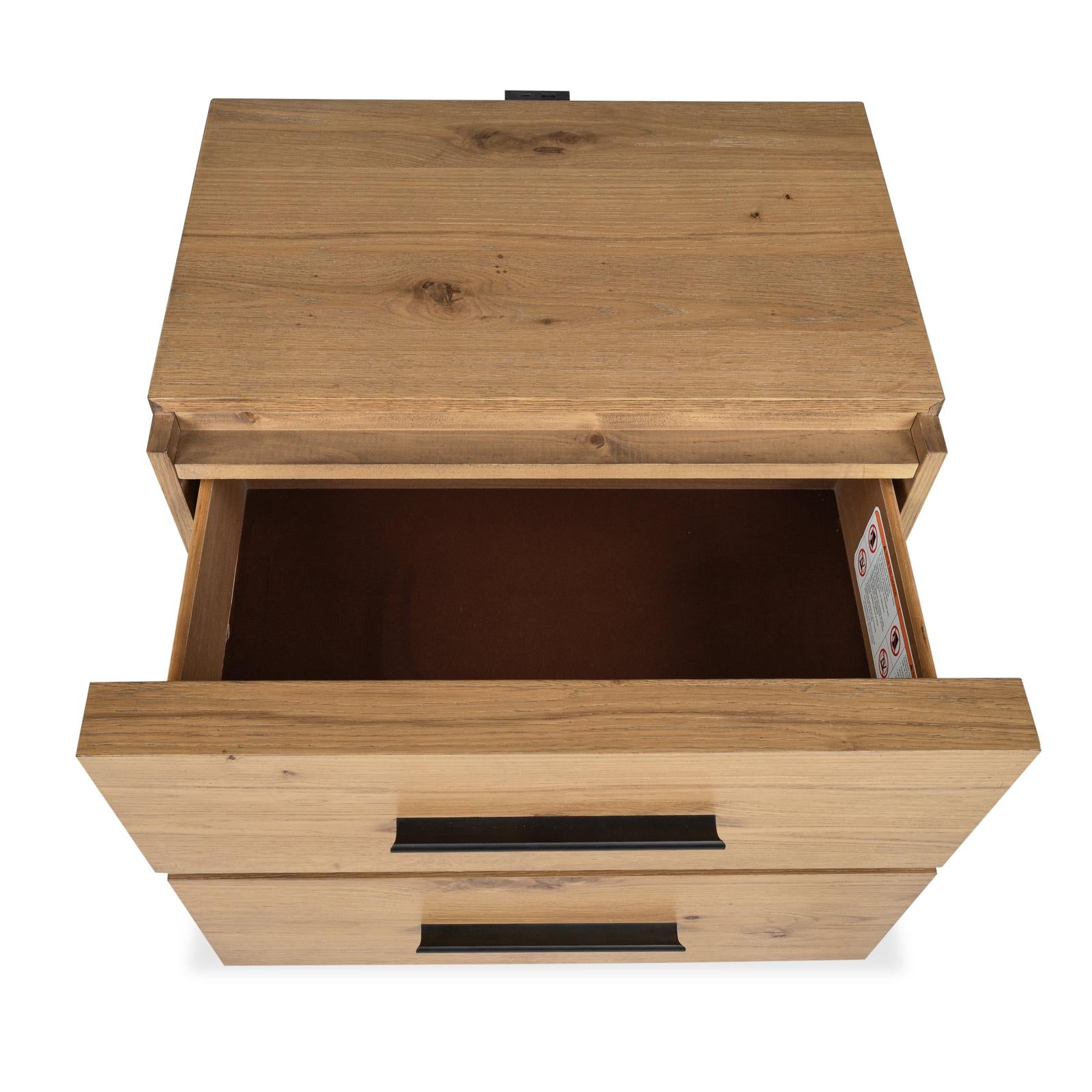 Magnussen Home Davenport Rustic Caramel Drawer Nightstand