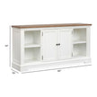 Magnussen Home Kingston Whisper White & Cerused Nutmeg Credenza