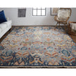 Feizy Leylan 0563F Transitional Ikat in Blue/Gray/Tan