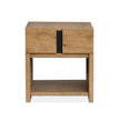 Magnussen Home Ripley Rustic Caramel And Dark Bronze Rectangular End Table