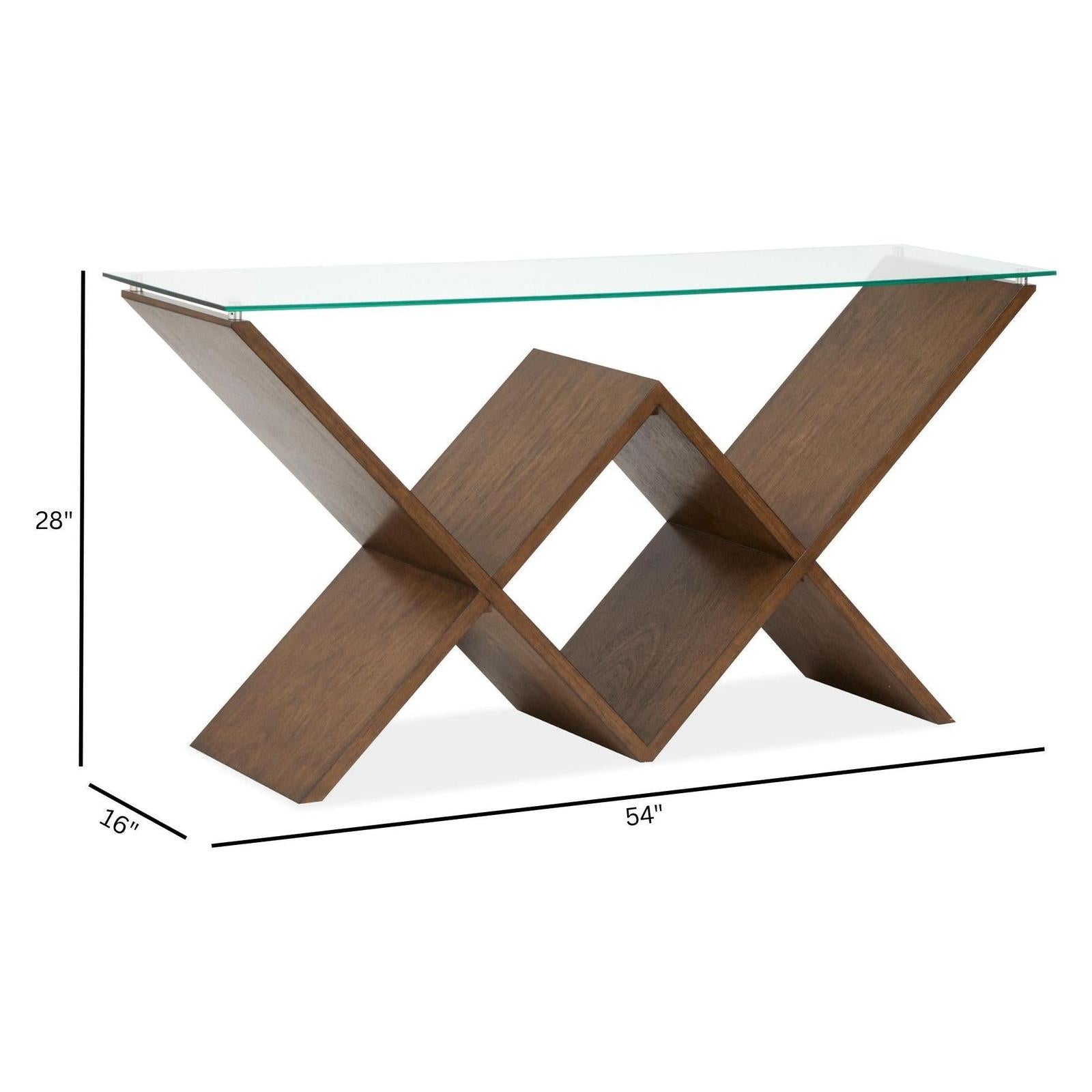Magnussen Home Vector Russet Rectangular Sofa Table