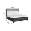 Magnussen Home Merrifield Raisin Black Upholstered Panel Bed