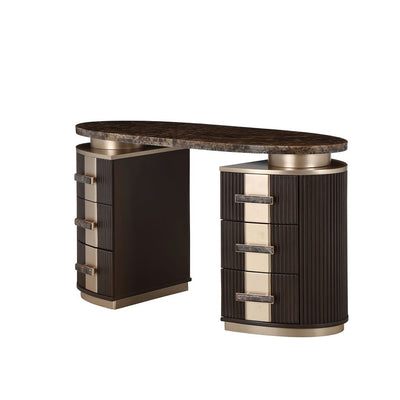 Michael Amini West Kensington Vanity - Medium Espresso