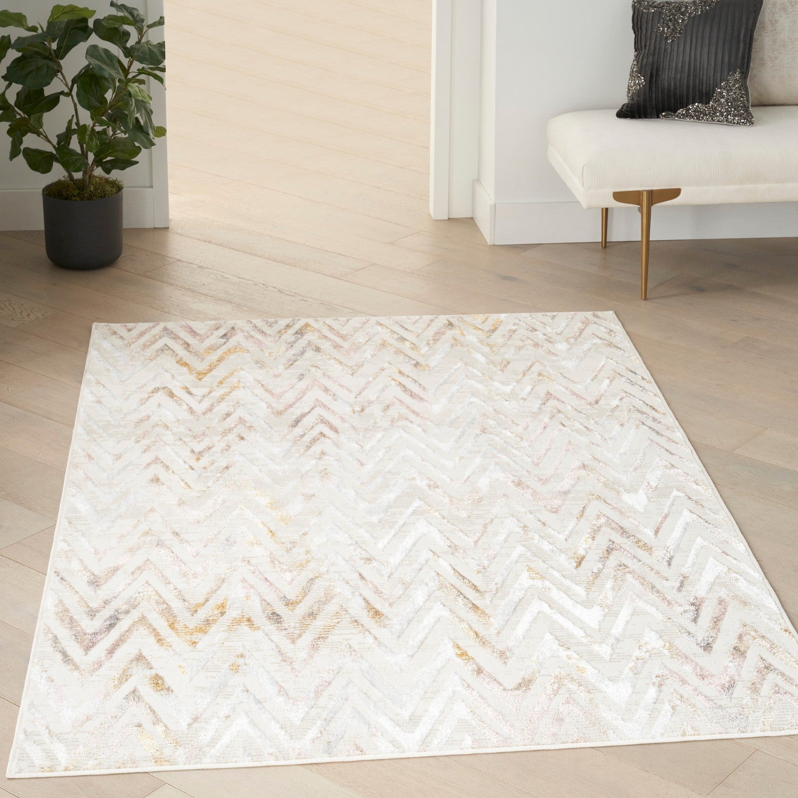 Nourison Glitz GLZ05 Contemporary Indoor Rug