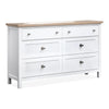 Salt Life Home Windmill Harbour White Whisp and Sand Double Drawer Dresser
