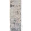 Feizy Laina 39G6F Transitional Abstract in Tan/Ivory/Gray