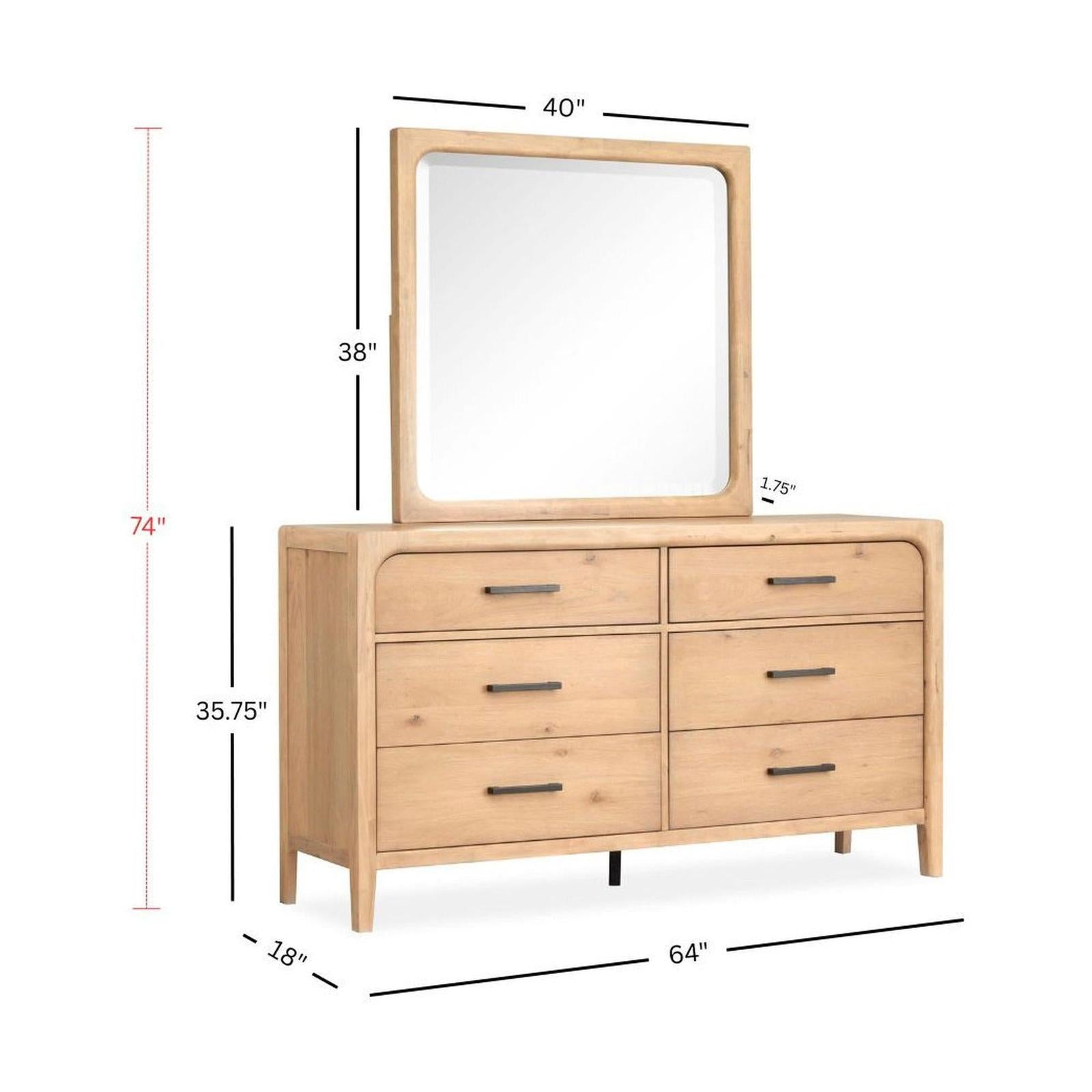 Magnussen Home Somerset Butternut Double Drawer Dresser