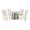 Michael Amini St. Charles Round Dining Table -  Dove Gray