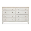 Salt Life Home Echo Isles Sea Pearl and Driftwood Double Drawer Dresser