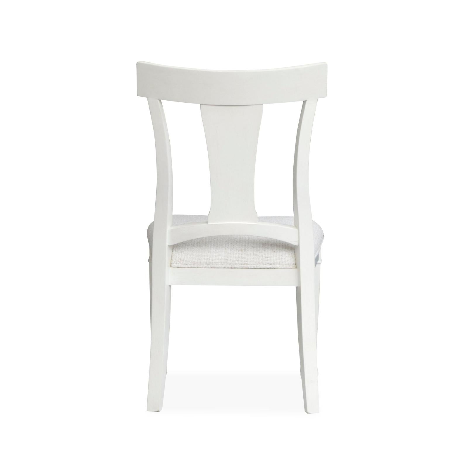 Magnussen Home Kingston Whisper White & Cerused Nutmeg Upholstered Side Chair Set of 2