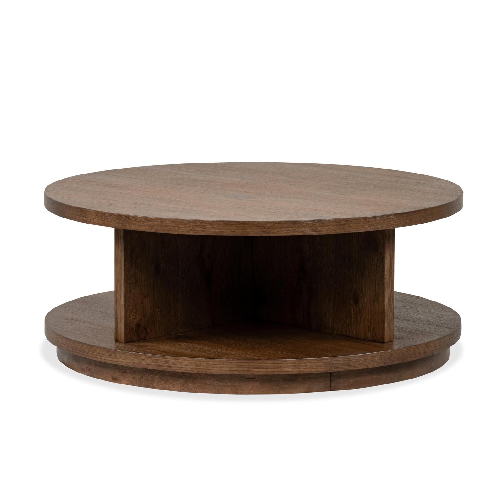 Magnussen Home Oswald Brown Round Cocktail Table