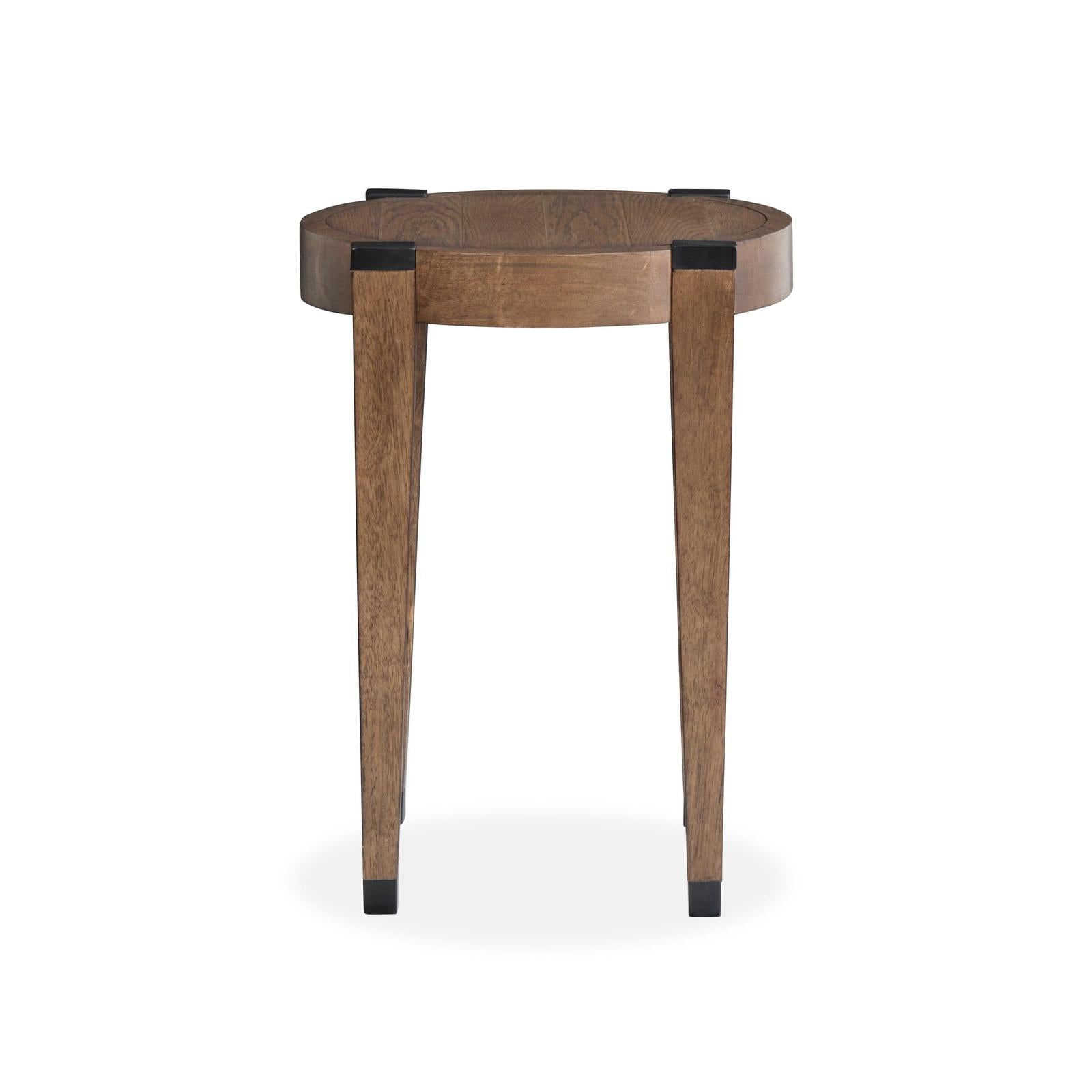 Magnussen Home Kaysen Wallaby And Matte Black End Table