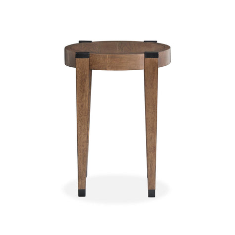 Magnussen Home Kaysen Wallaby And Matte Black End Table