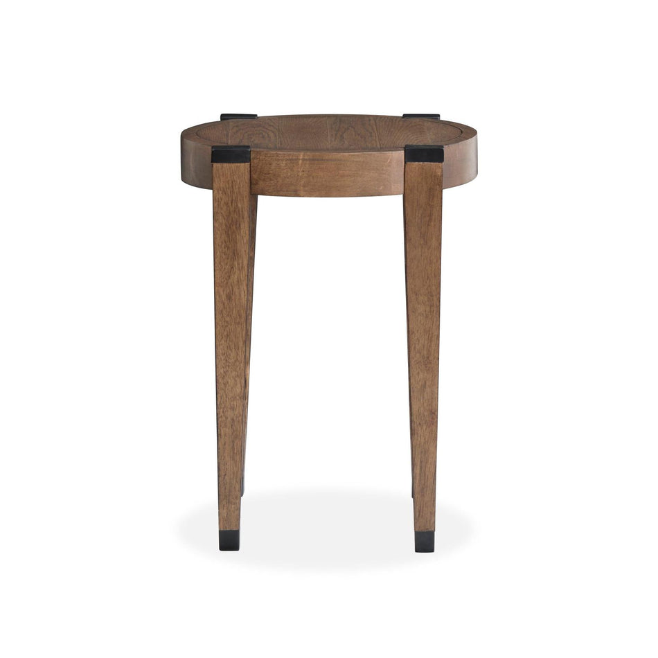 Magnussen Home Kaysen Wallaby And Matte Black End Table