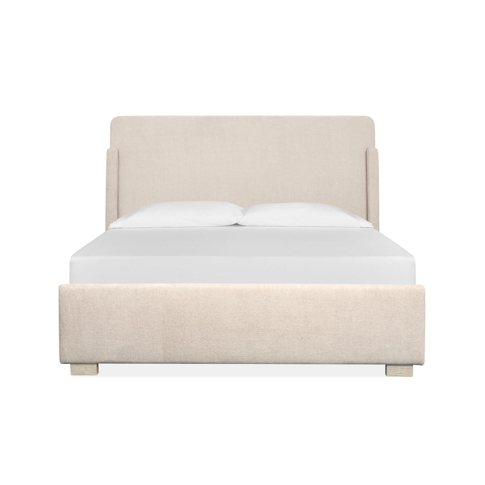Magnussen Home Lorelei Misty Cloud Upholstered Sleigh Bed