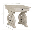 Magnussen Home Bronwyn Alabaster Rectangular End Table