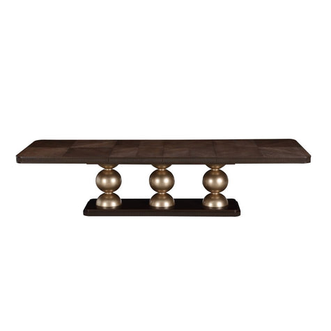 Michael Amini West Kensington Rectangular Dining Table - Medium Espresso