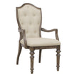 Pulaski Furniture Saddle Creek Timber Brown Upholstered Arm Chair Two Pack
