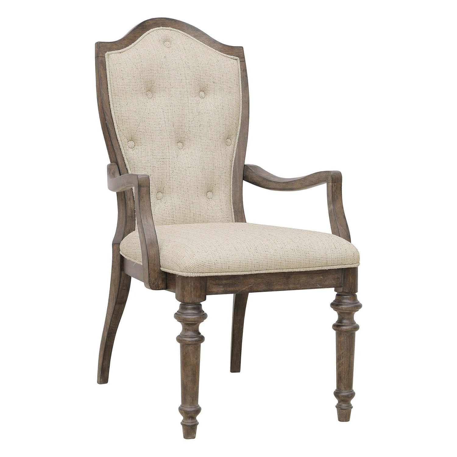 Pulaski Furniture Saddle Creek Timber Brown Upholstered Arm Chair Two Pack