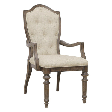 Pulaski Furniture Saddle Creek Timber Brown Upholstered Arm Chair Two Pack