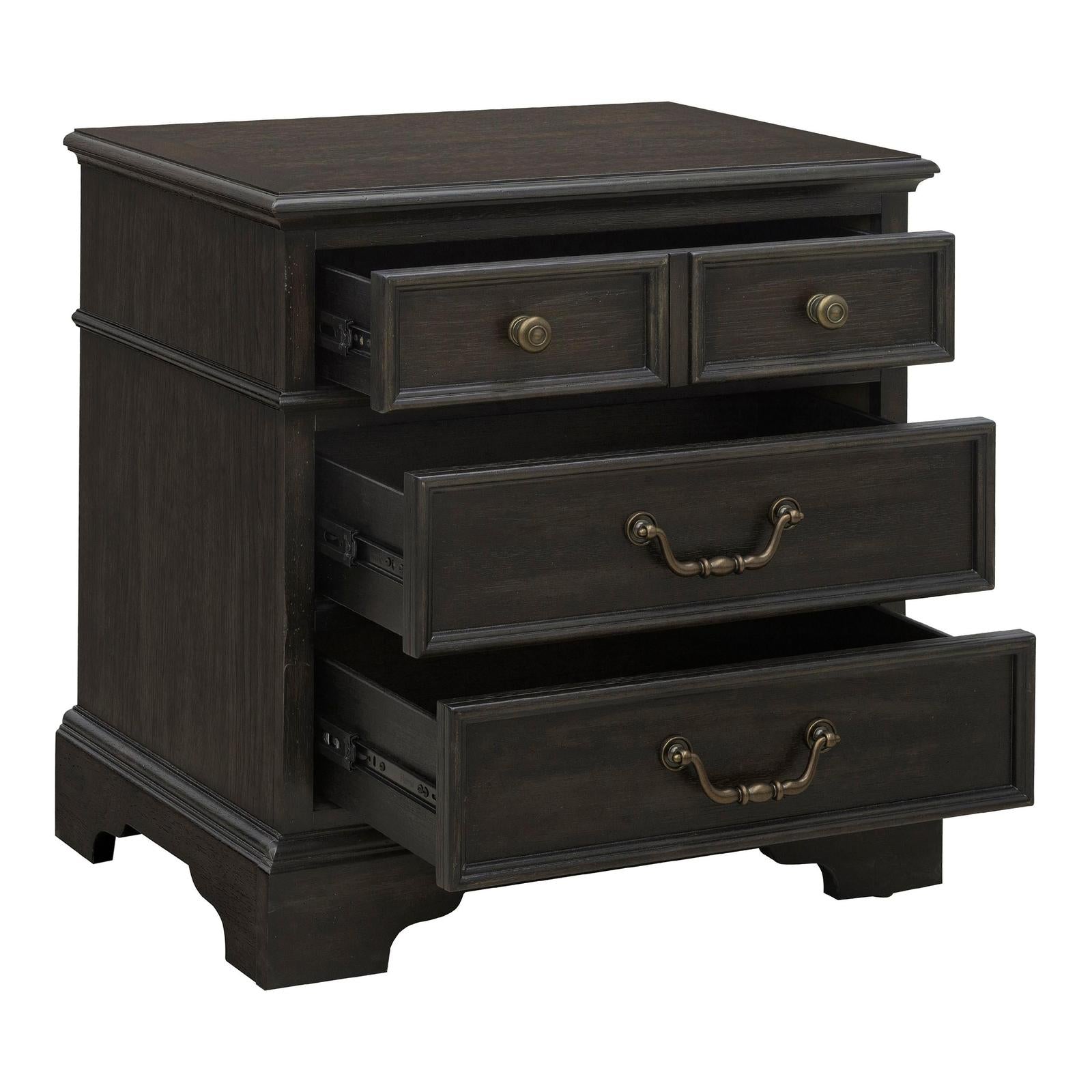 Pulaski Furniture Hickory Creek Brown Velvet 3 Drawer Nightstand