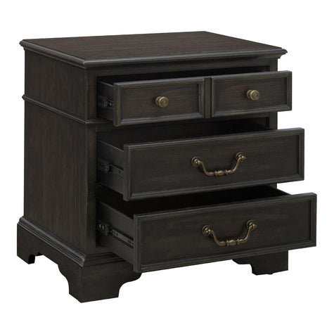Pulaski Furniture Hickory Creek Brown Velvet 3 Drawer Nightstand