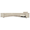 Hooker Furniture Savion Deux 6 Seat Sectional with Three Power Recliners and Seven Power Headrests