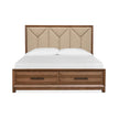 Magnussen Home Callisto Bourbon Brown Upholstered Panel Bed