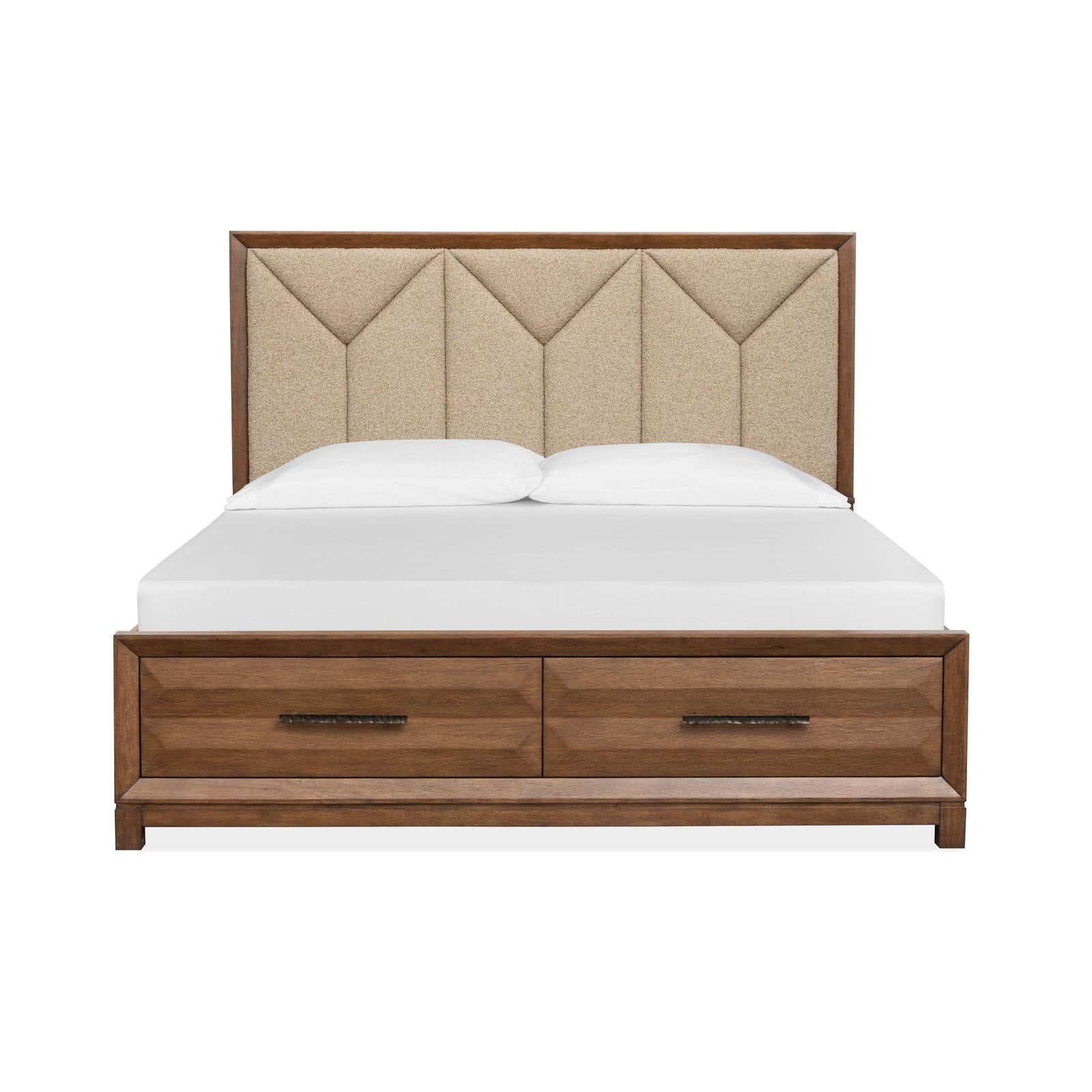 Magnussen Home Callisto Bourbon Brown Upholstered Panel Bed