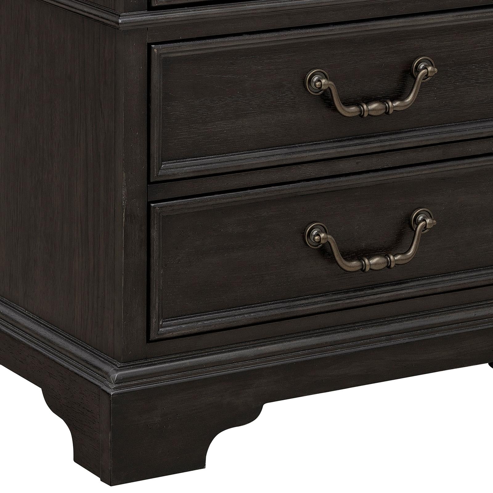 Pulaski Furniture Hickory Creek Brown Velvet 3 Drawer Nightstand