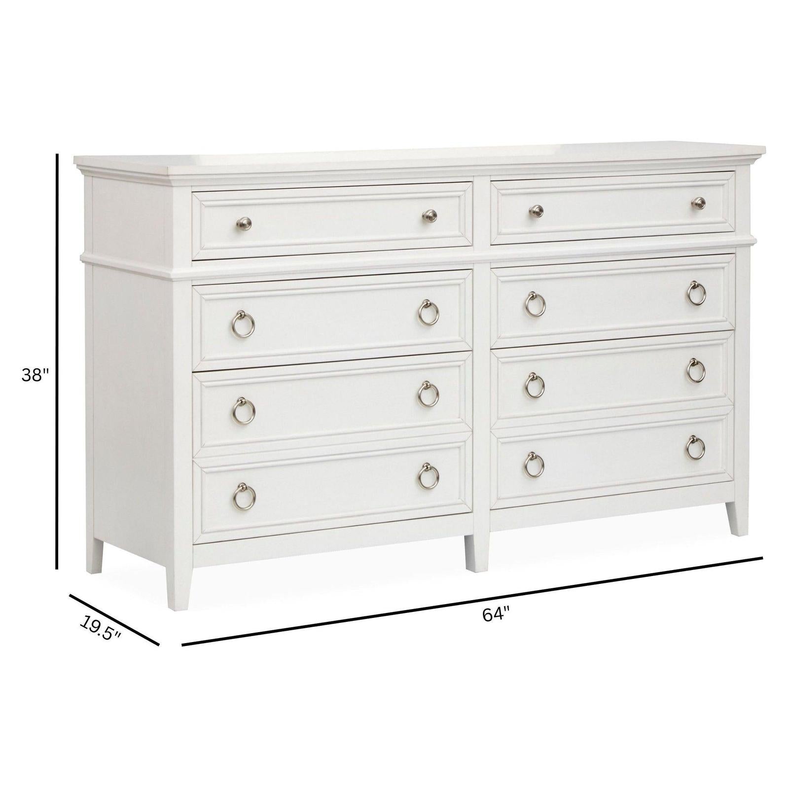 Magnussen Home Juniper Hill Whisper White Double Drawer Dresser