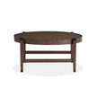 Magnussen Home Kaysen Wallaby And Matte Black Round Cocktail Table