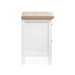 Salt Life Home Windmill Harbour White Whisp and Sand Drawer Nightstand