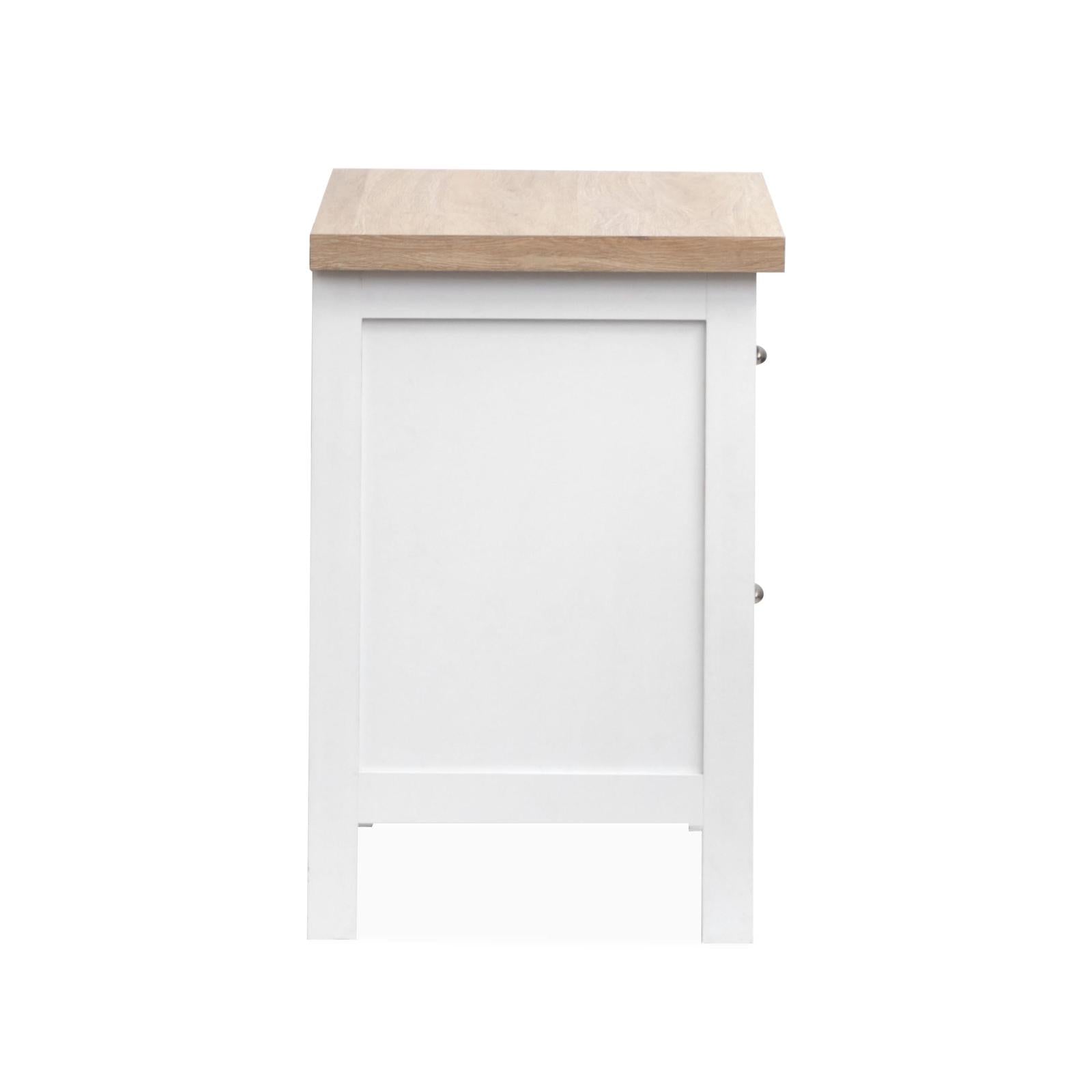 Salt Life Home Windmill Harbour White Whisp and Sand Drawer Nightstand