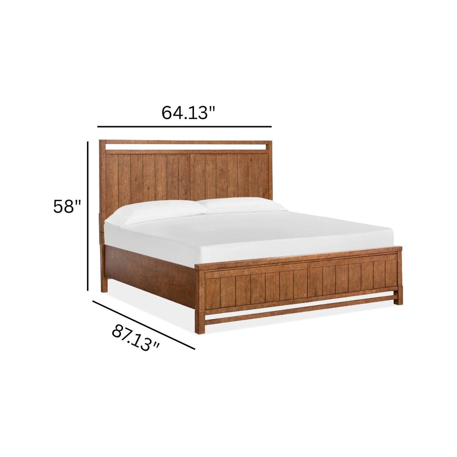Magnussen Home Conway Honey Wheat Panel Bed