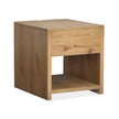 Magnussen Home Ripley Rustic Caramel And Dark Bronze Rectangular End Table