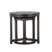 Magnussen Home Boswell Peppercorn Round Nesting End Table
