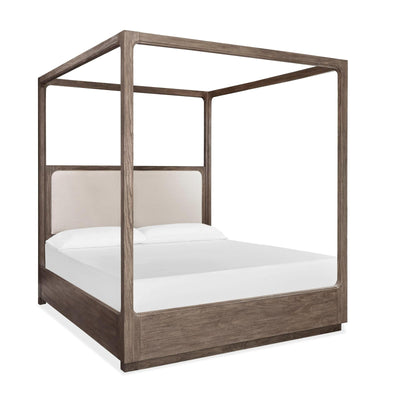 Magnussen Home Westbourne Dark Umber Upholstered Poster Bed