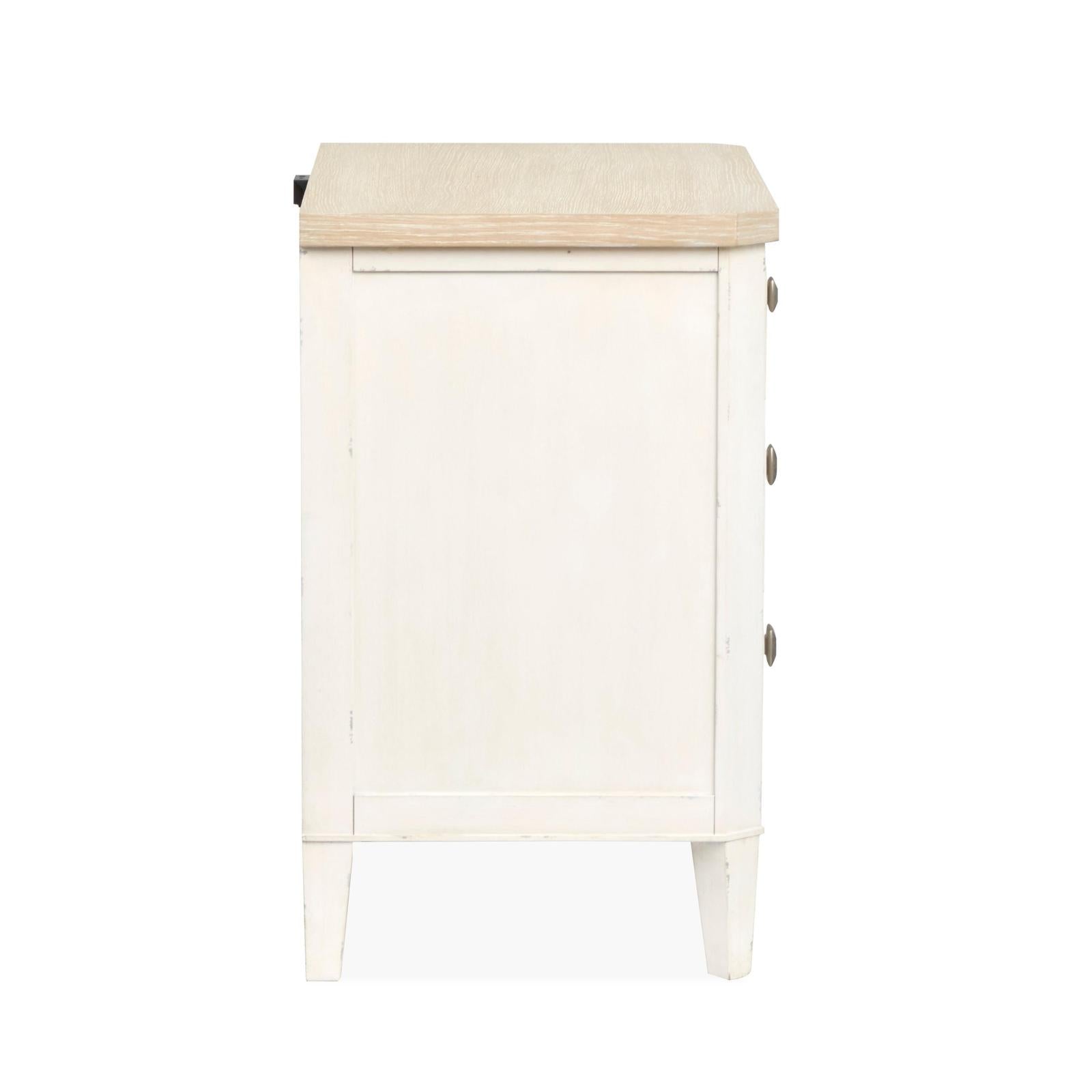 Salt Life Home Echo Isles Sea Pearl and Driftwood Drawer Nightstand