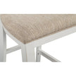 Magnussen Home Heron Cove Chalk White And Dovetail Grey Upholstered Counter Chair Set of 2