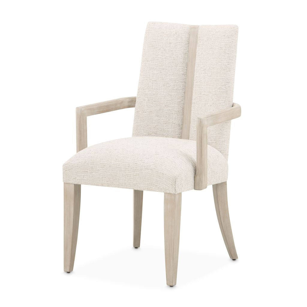 Michael Amini Lotus Bay Dining Arm Chair - Sand